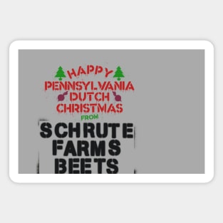 Happy Pennsylvania Dutch Christmas from SCHRUTE FARMS Magnet